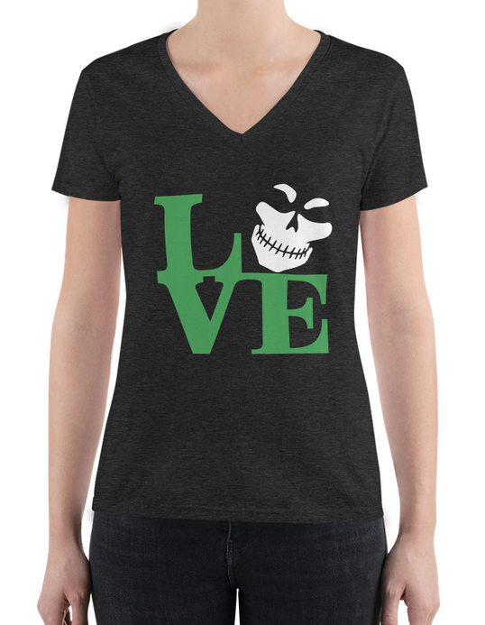 Green Legion LOVE V-Neck T-Shirt