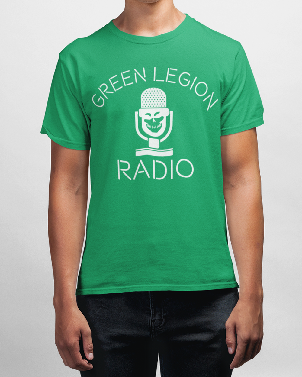 Green Legion Radio Retro Kelly Green T-Shirt